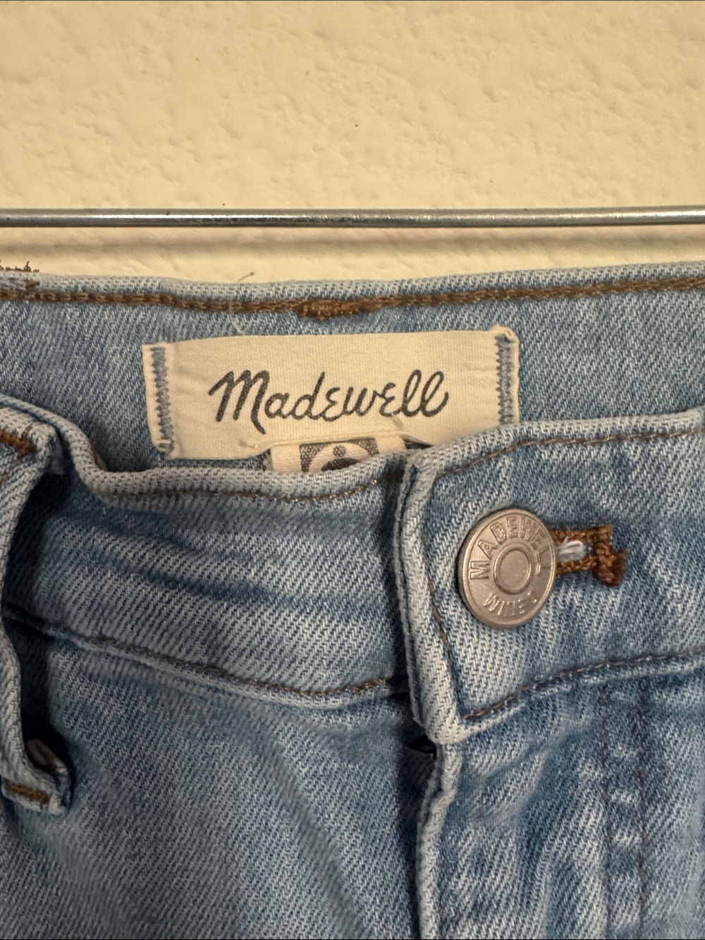 Madewell Slim Wide Leg Crop Light Blue Wide Leg Jeans Size 24 - Picture 2 of 7